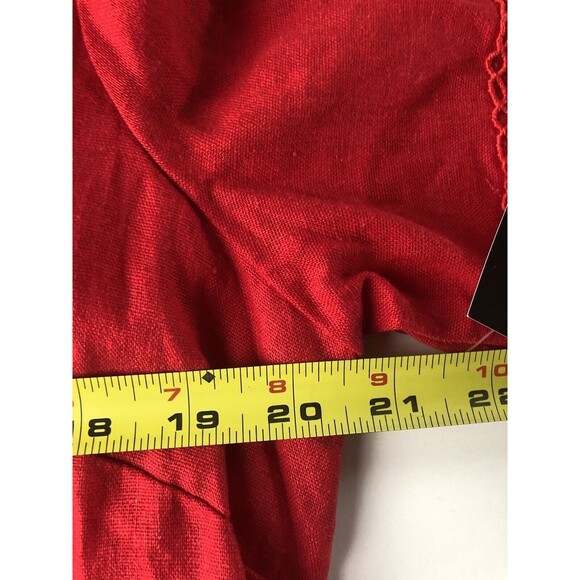 Glamour Short Bell Sleeve Crochet Embellishment Red Dress Size 18 NWT - Picture 11 of 11